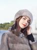 Winter Thermal Fur Hat Female Mink Hair Temperament Top Hat Outdoor Casual Thermal Mink Hat