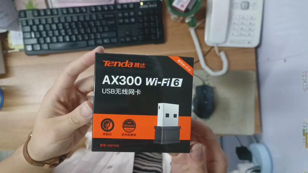 Tenda W311MI AX300 WIFI 6 Lan Adapte Mini USB Dongle carte réseau  USB 2.4GHz pilote gratuit pour PC portable Windows 7 10 11