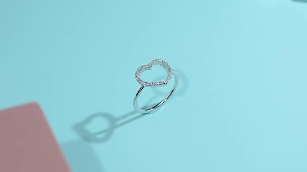 Tancise Clássico 925 prata esterlina zircão anel senhoras jóias casamento promessa festa presente