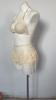 Two-piece Bikini 2025 New Sexy Solid-color Knitted Bikini Three-piece Set Vacation Style Swimsuit