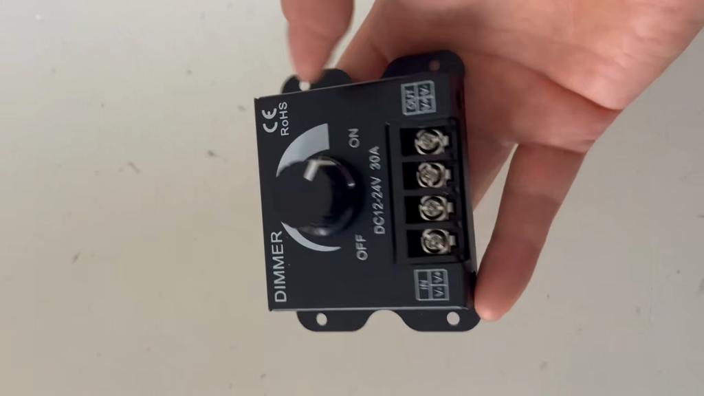 Stepless Single LED Dimmer DC 12V-24V 30A Lamp Switch for Constant Voltage LED Single Lamp