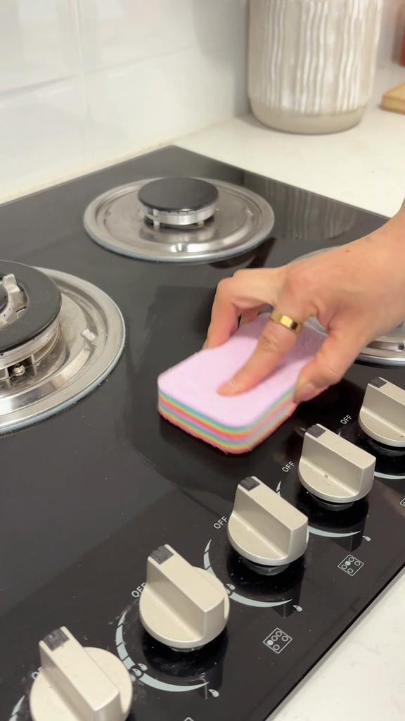 Dual-Use Microfiber Dishwashing 12 Ply Cloth Rainbow Thousand Layer Rag Bamboo Material Absorbent for Kitchen Car Wash Use