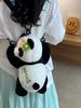 Zaino Peluche Panda per Bambine con Chiusura a Zip e Tasca Interna Perfetto per l'Uso Quotidiano