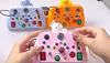 Montessori Busy Board With Led Lights And Sound For Toddler Sensory Development