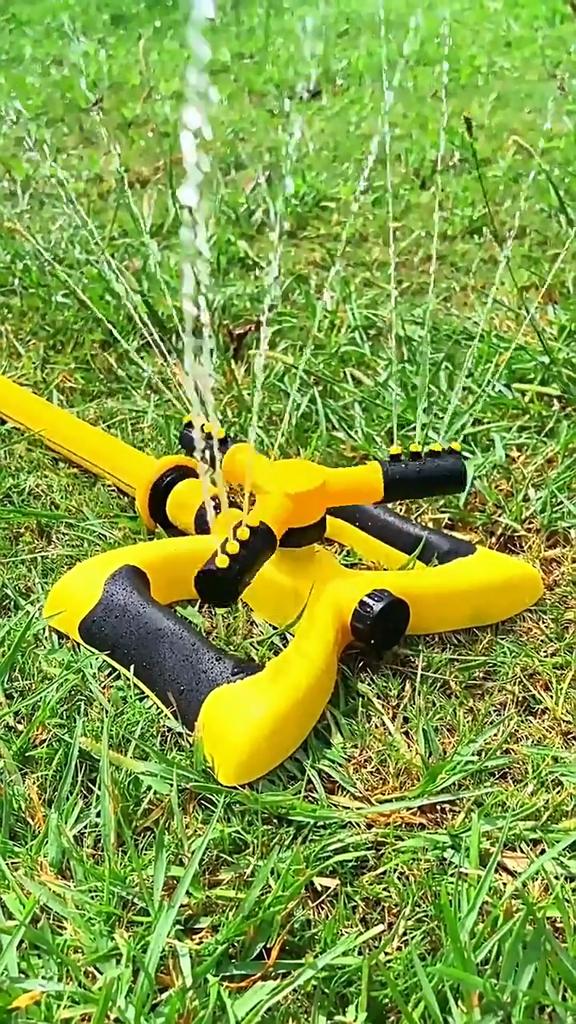 Butterfly Automatic Rotating Sprinkler for Nursery Irrigation, Triple Headed Sprinkler Series Sprinkler for Watering Flowers