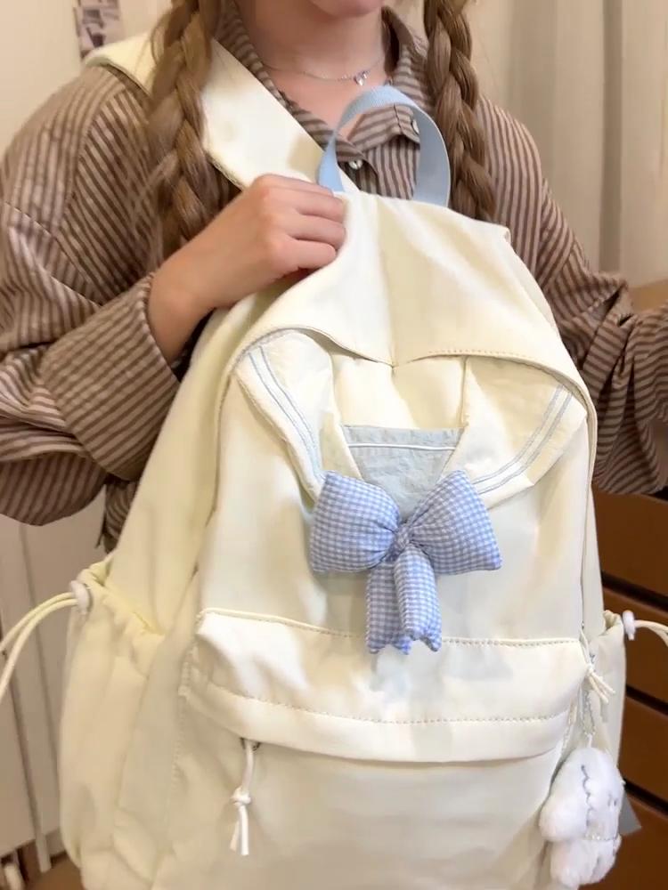 Student Schoolbag Women's Bow Backpack