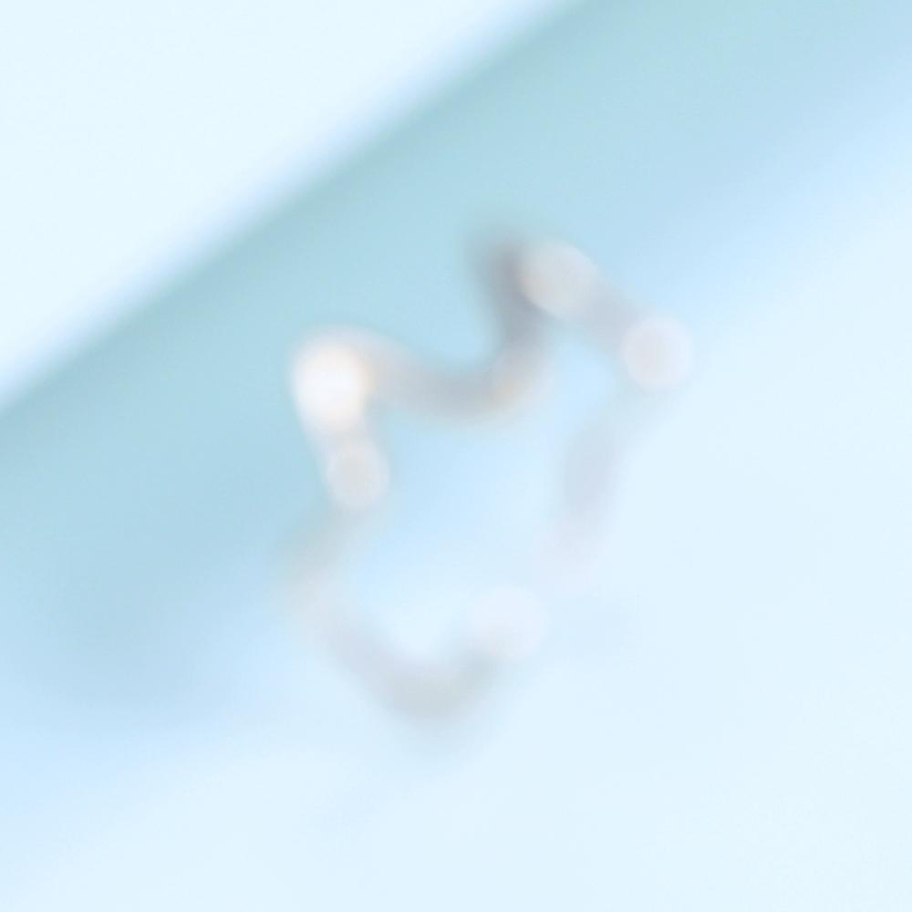 Inel Bamoer din argint 925 gravat cu valuri simple, inele ajustabile pentru degete pentru femei, bijuterii