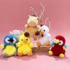 Plush Bear Keychain Animal Toy Soft Polyester Hanging Decor For Kids
