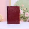 Humerpaul Ladies Wallet First Layer Cowhide Wallet Multi-card Slot Coin Purse with Photo Window Card Holder