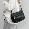 Soft Leather Crossbody Bag Women's Multi-layer Shoulder Bag Middle-aged Mother Bag
