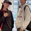 Women's Color Block Backpack Student School Bag Men's Lightweight Large Capacity Travel Backpack