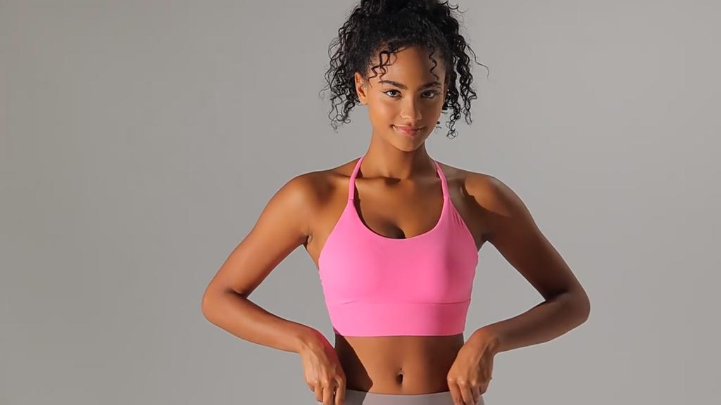 Auroth Women Shockproof Yoga Bra Beauty Back Sports Underwear Sleeveless Fitness Running Tank Top