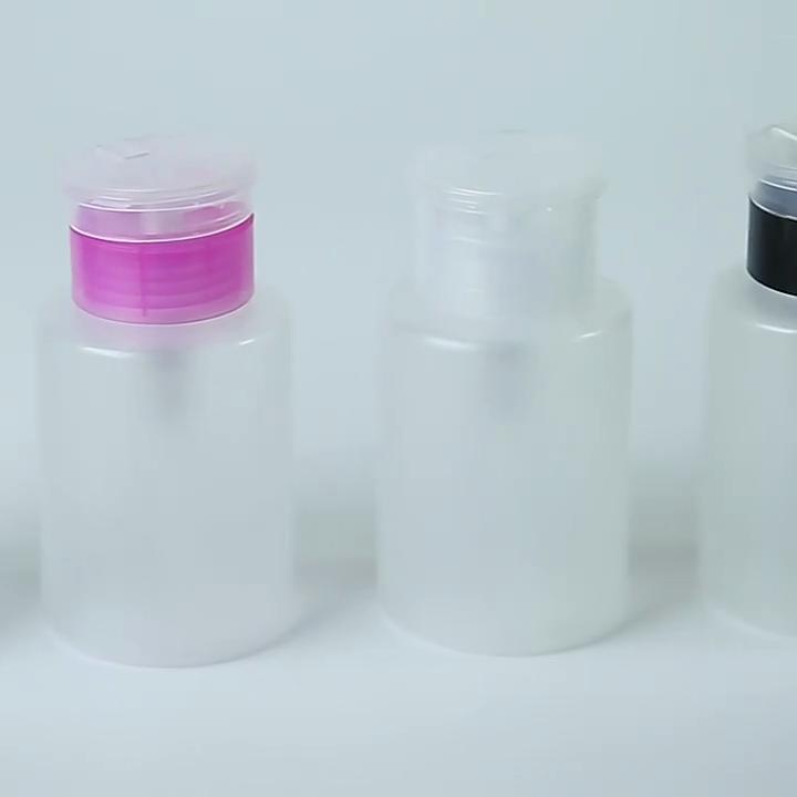 210ml Empty Pump Dispenser Bottle Acetone Gel Polish Remover Alcohol Liquid Oil For Nail Art Beauty