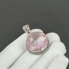 Rosa Kunzit Anhänger, 925 Sterlingsilber Handgefertigter Schmuck, Rosa Kunzit Silberanhänger, Partyschmuck für Damen, Anhänger Valentinstagsgeschenk