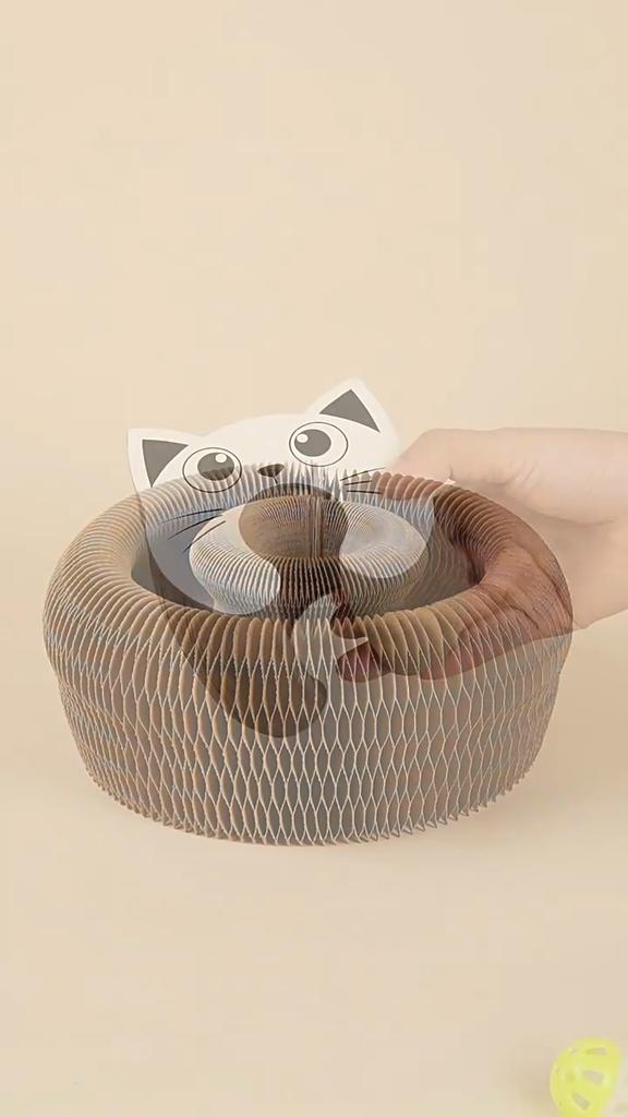 Cat Head Organ Thickened Cat Scratching Board Cat Claw Grinding Tool Corrugated Paper Wear-resistant Cat Cat Toys Pet Supplies