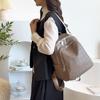 Women's Soft Leather Large Capacity Backpack Multi-Function Shoulder Bag