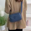 Nylonová crossbody taška s více kapsami, dámská lehká malá taška přes rameno