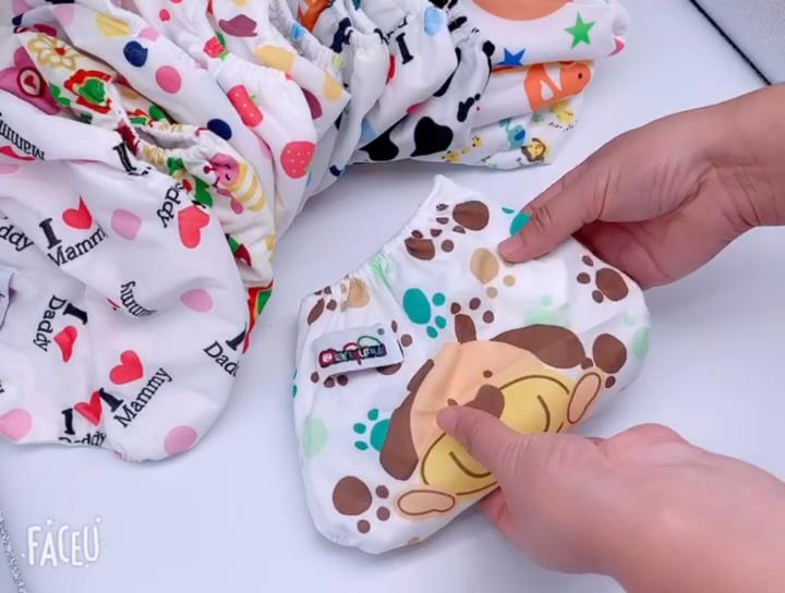Baby Reusable Soft Cloth Cotton Washable Diaper Diapers Inserts