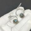 Natural Labradorite  Gemstone Earrings, 925 Sterling Silver Earring, Handmade Boho Silver Jewelry Dangle Earrings, Gift For Mom
