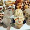 Wholesale Forest Animal Claw Machine Dolls Four Inch Tiger And Lion Plush Toys, Keychain Decorations And Accessories Plush, Pp Cotton, Customizable)