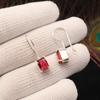Pink Rubellite Gemstone 925 Sterling Silver Women Earring 1" Handmade Jewelry For Valentine EE-180-6