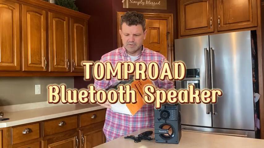 TOPROAD Bluetooth Speaker Portable Wireless Stereo Bass Speakers Subwoofer Column Support FM Radio RGB Lights Remote Control