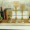 1pc Elegant Nordic Metal Crystal Candleholder Retro Style Candlestick Stand for Home Decor Wedding Party Centerpiece Unique Flower Shape Design