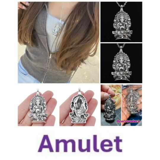 Colar Corrente Pingente Ganesha Hindu Cabeça de Elefante Vintage Retro Unissex Homens Mulheres Moda Gótico Amuleto Talismã Joia Presente de Festa Rico Próspero