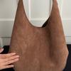 Women's Suede Hobo Bag Soft Shoulder Tote Handbag Casual Everyday Large Capacity Fashion Crossbody Bag