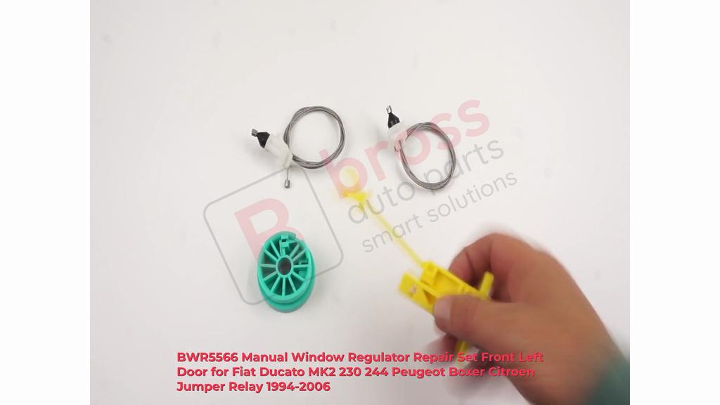 BWR5566 Manual Window Regulator Set Front Left Door for Fiat Ducato MK2 230 244 Peugeot Boxer Citroen Jumper Relay 1994-2006