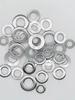 Stainless Steel Flat Washer Set M2-M16 Metal Screw Washers Rings Plain Gaskets Fastener Hardware Assortment Kits for Repair