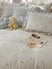Double Yarn Princess Wind Lace Bedding Four-piece Set Skin-friendly Breathable Washed Sheets Quilt Cover Pillowcase