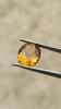 Oval cut with back side honey comb cut 15x12x9 mm size eye clean natural citrine loose Gemstone, 6.90 Carat Citrine Stone.
