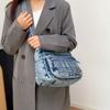 Denim Multi-Layer Small Square Bag Women's Shoulder Crossbody Bag