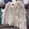 Real Fox Fur Coat for Women Autumn and Winter Warm Real Fur Coat Short Style Fur Versatile Young Tops