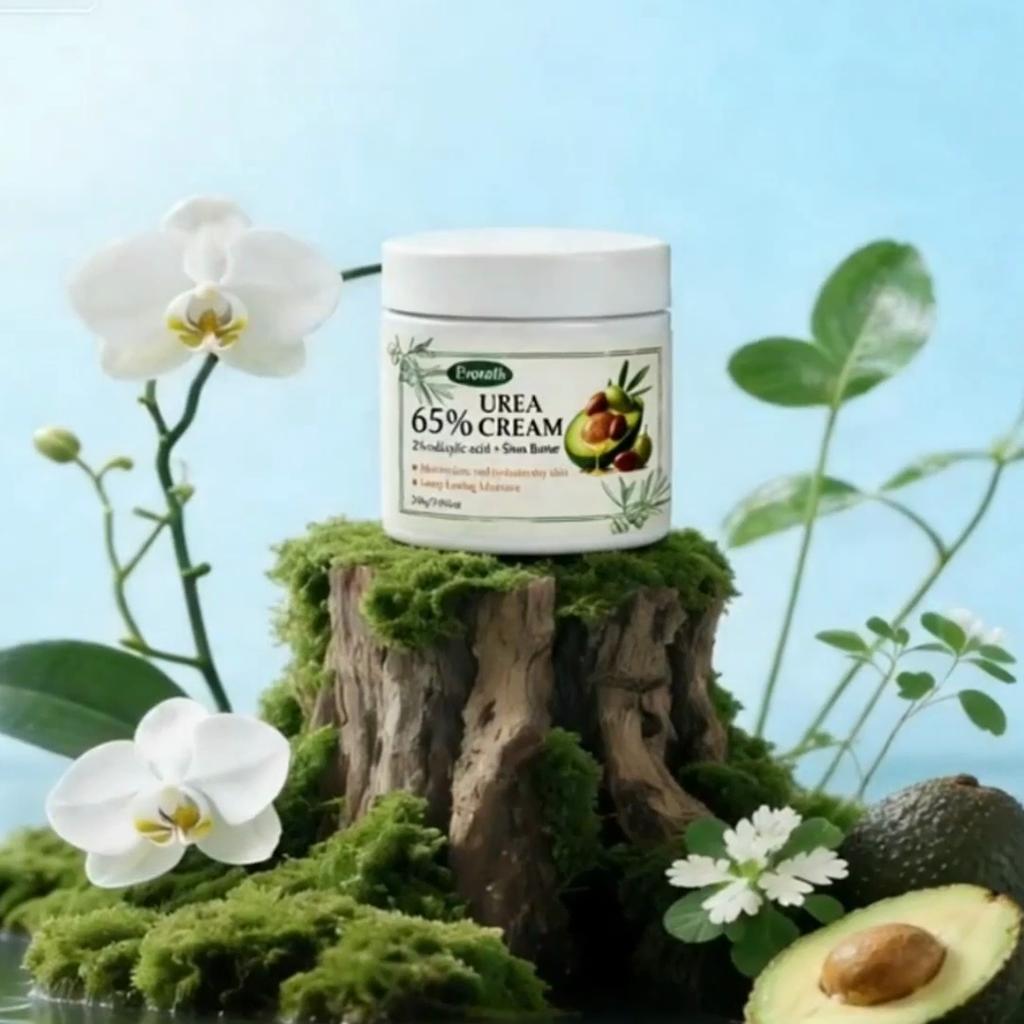 200G Urea krém 65%, Na popraskané ruce a nohy, S bambuckým máslem, Odstraňuje odumřelé kožní buňky a zjemňuje stratum corneum,