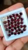 5 Mm Round Cut Natural Red Garnet Gemstone Lot, Healing Gemstones Lot.