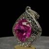 Argint Sterling 925 Turmalină Roz Naturală Pandantiv 35 Ct Piatră Prețioasă CERTIFICAT my.pd-7-k