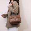 Large Capacity Shoulder Bag Women's Crossbody Bag Multi-Layer PU Middle-Aged Mother Bag