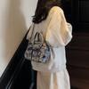 Women's Denim Shoulder Bag Large Capacity Small Square Bag