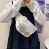 Women's Crossbody Bag Transparent Chest Bag Print Student Shoulder Bag