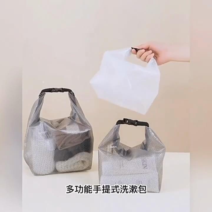 Waterproof Storage Bag, Fitness Clothing, Swimming Bathroom, Large Capacity Drawstring, Men's and Women's Outdoor Toiletries Bag