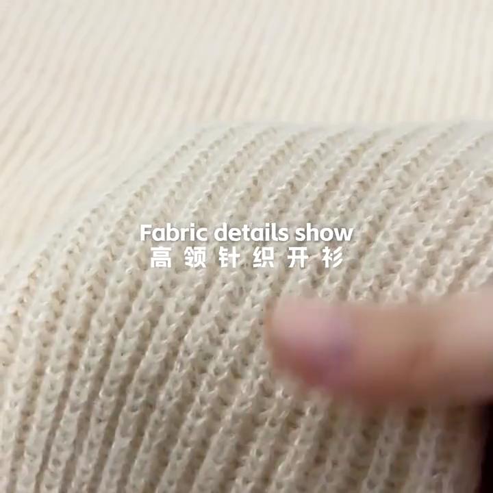 Japanese Style Men's Vintage Turtleneck Cardigan Sweater Autumn Winter Casual Relaxed Solid Knitwear