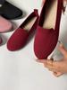 Flat Bottomed Round Toe Knitted Shoes, Women's Solid Color One Foot Walking Mesh Shoes, Breathable Daily Shoes