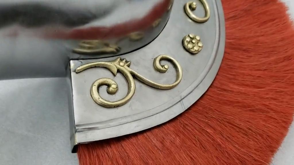 Medieval Roman Centurion Helmet Roman Design Engraved Helmet Handmade Gift