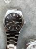 Waterproof Mens Analog Quartz Watches Steel Bracelet Dress Watch, Luminous Dual Day Date Display Wristwatches