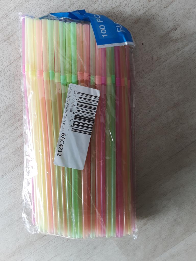 HEKU Lot De 24 Pailles Réutilisables, 23 Cm De Long, 7 Mm De Diametre Avec Brosses De Nettoyage Passent Au Lave Vaisselle Dis