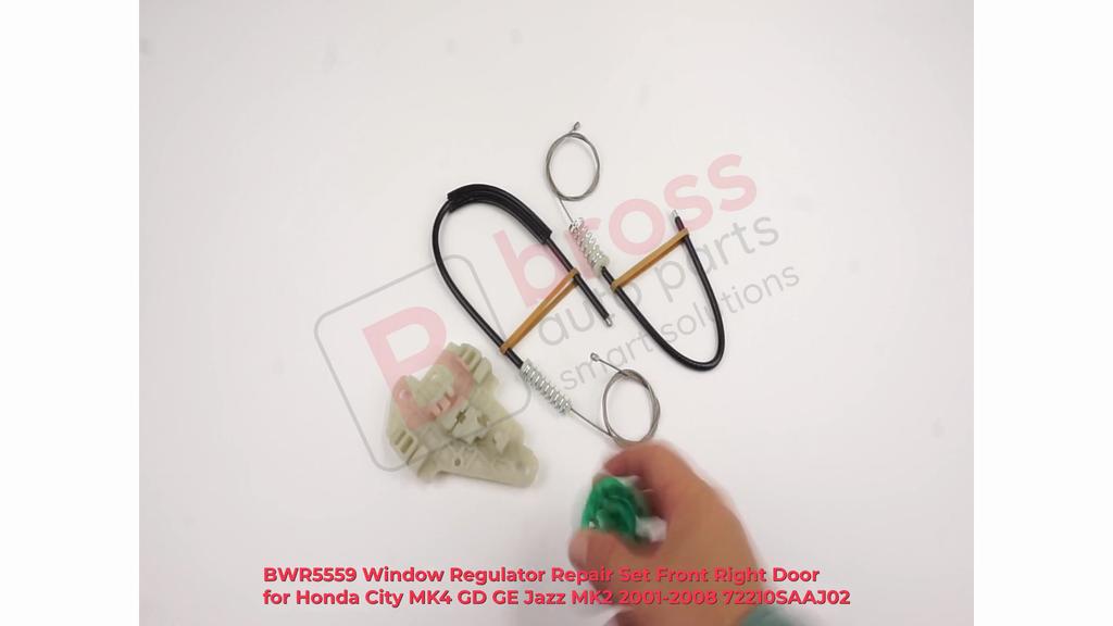 BWR5559 Window Regulator Repair Set Front Right Door for Honda City MK4 GD GE Jazz MK2 2001-2008 72210SAAJ02