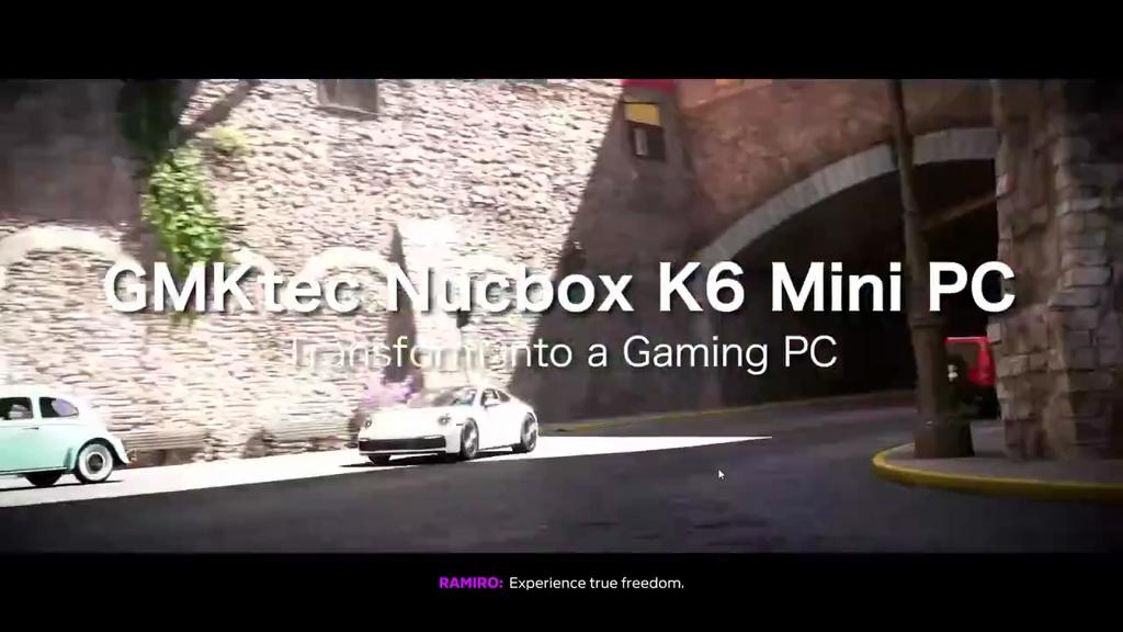 GMKtec K6 Mini PC AMD R7-7840HS 8C/16T 16 GB RAM 512 GB PCIe 4.0 SSD Mini komputer stacjonarny Windows 11 Pro WiFi 6E/BTstimule Type-C
