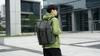 Backpack Men's Solid Color Travel Bag Large Capacity Business Bag